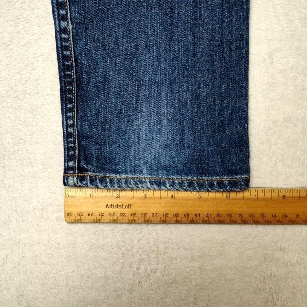 Rag & Bone Jeans Mens 32x34 Blue Slim Tapered Standard Distressed 5-Pocket HOLE - Picture 15 of 16